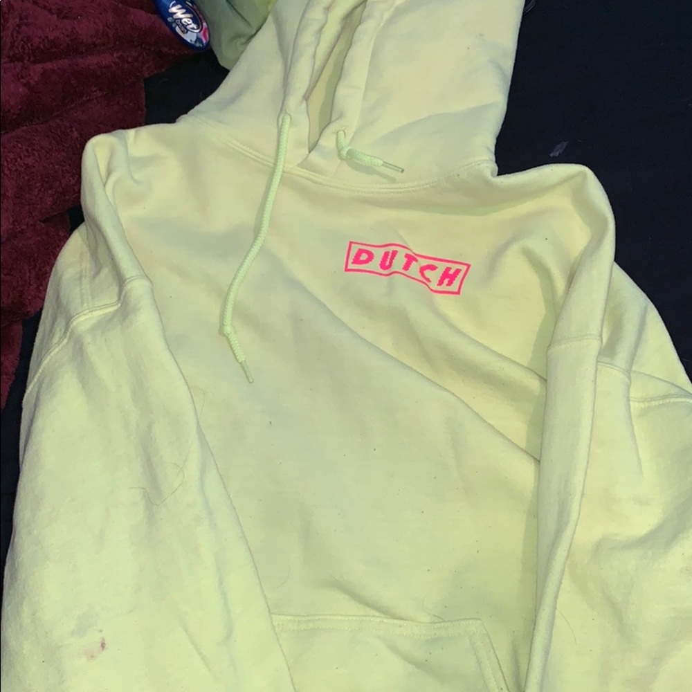 Dutch bros neon sweater